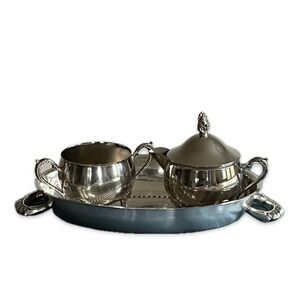 Vintage E.P. Brass milk and creamer set